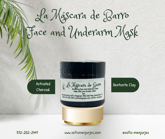 La Máscara de Barro, Face and Underarm Mask 2oz