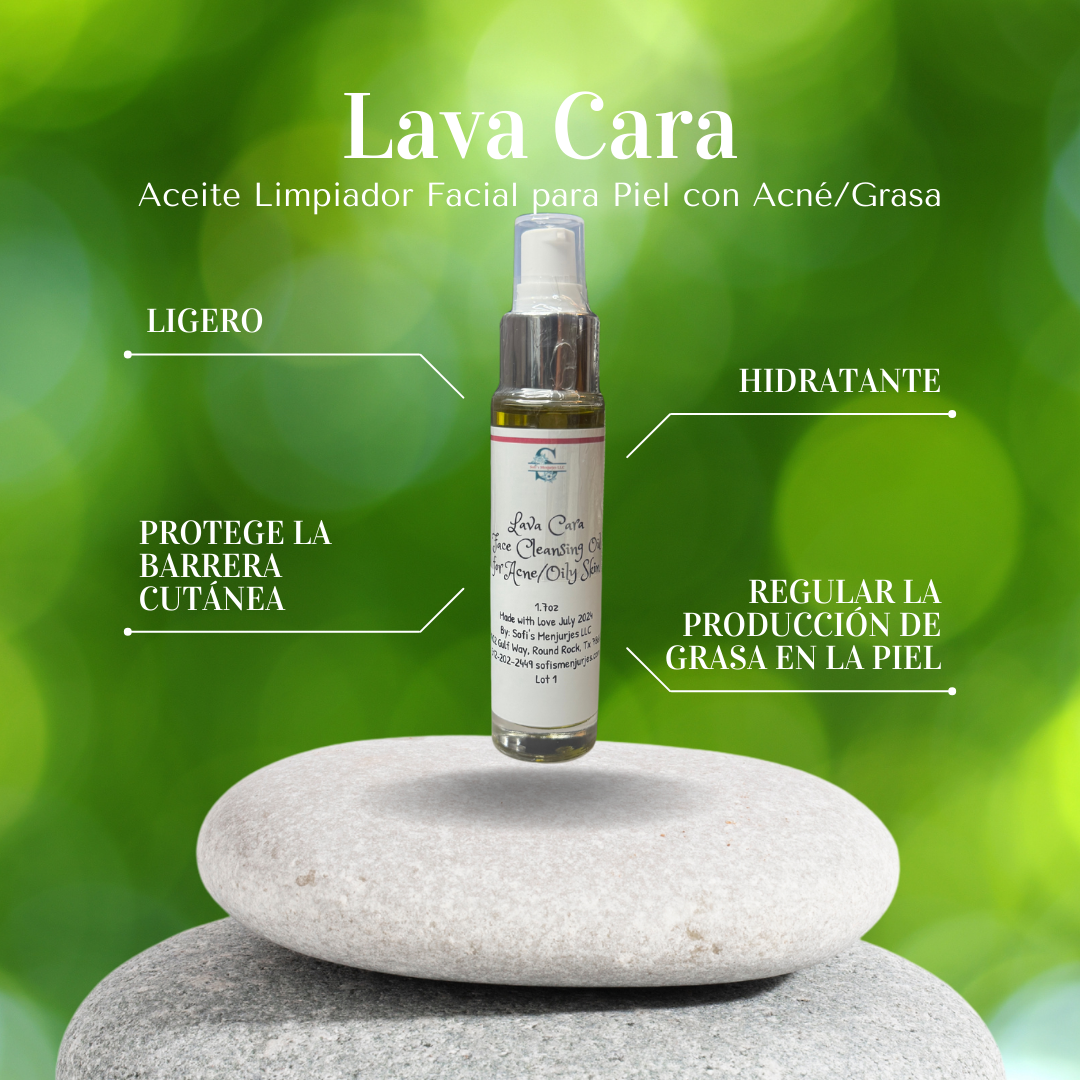 Lava Cara Face Cleansing Oil for Acne/Oily Skin